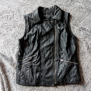 Aeropostale Faux Leather Vest